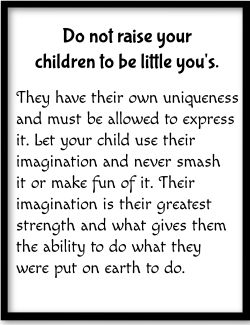 Let your child use their imagination