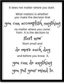 you can accomplish anything