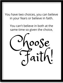 choose faith poster