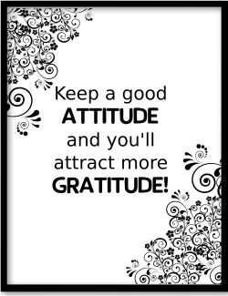 Attitude Gratitude Poster