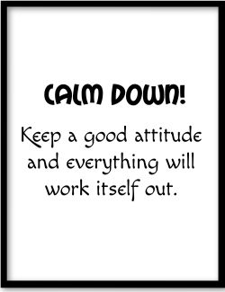 Keep a good attitude