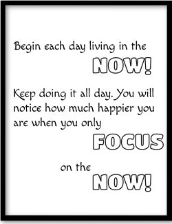 Focus On The Now Poster