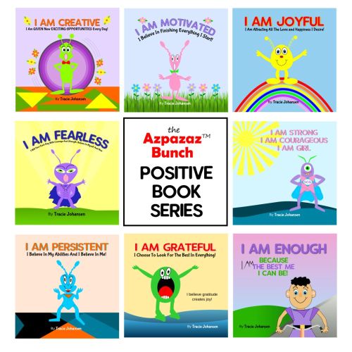 I am positive book bundle series, printable quotes, affirmations, journal pages