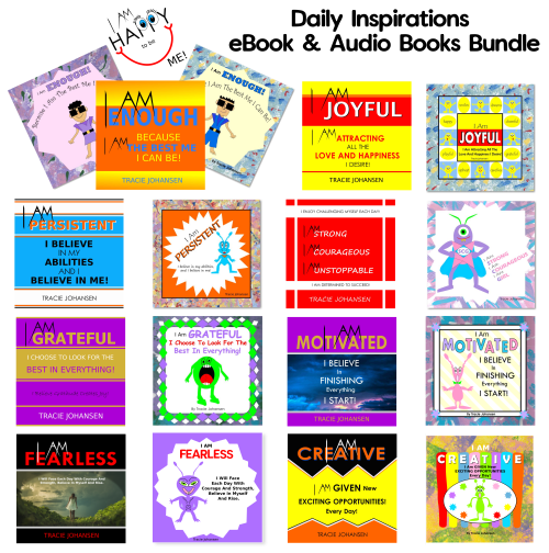 I am positive book bundle series, printable quotes, affirmations, journal pages