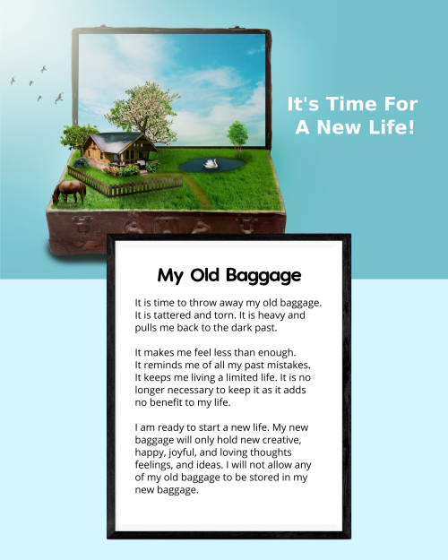 my old baggage printable poster