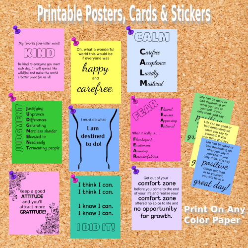 printable cards and stickers